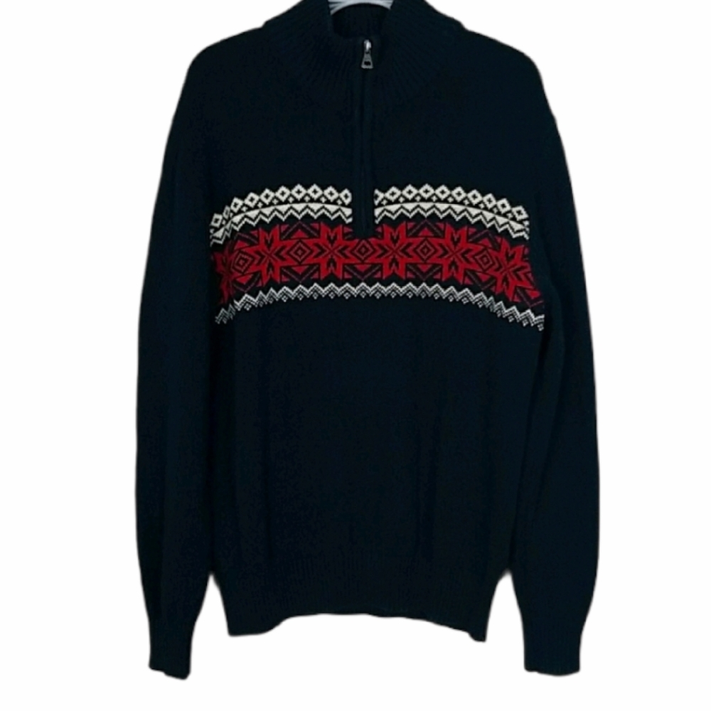 Grandpa Weatherproof Vintage 1/4 Zip Pullover Sweater Lg